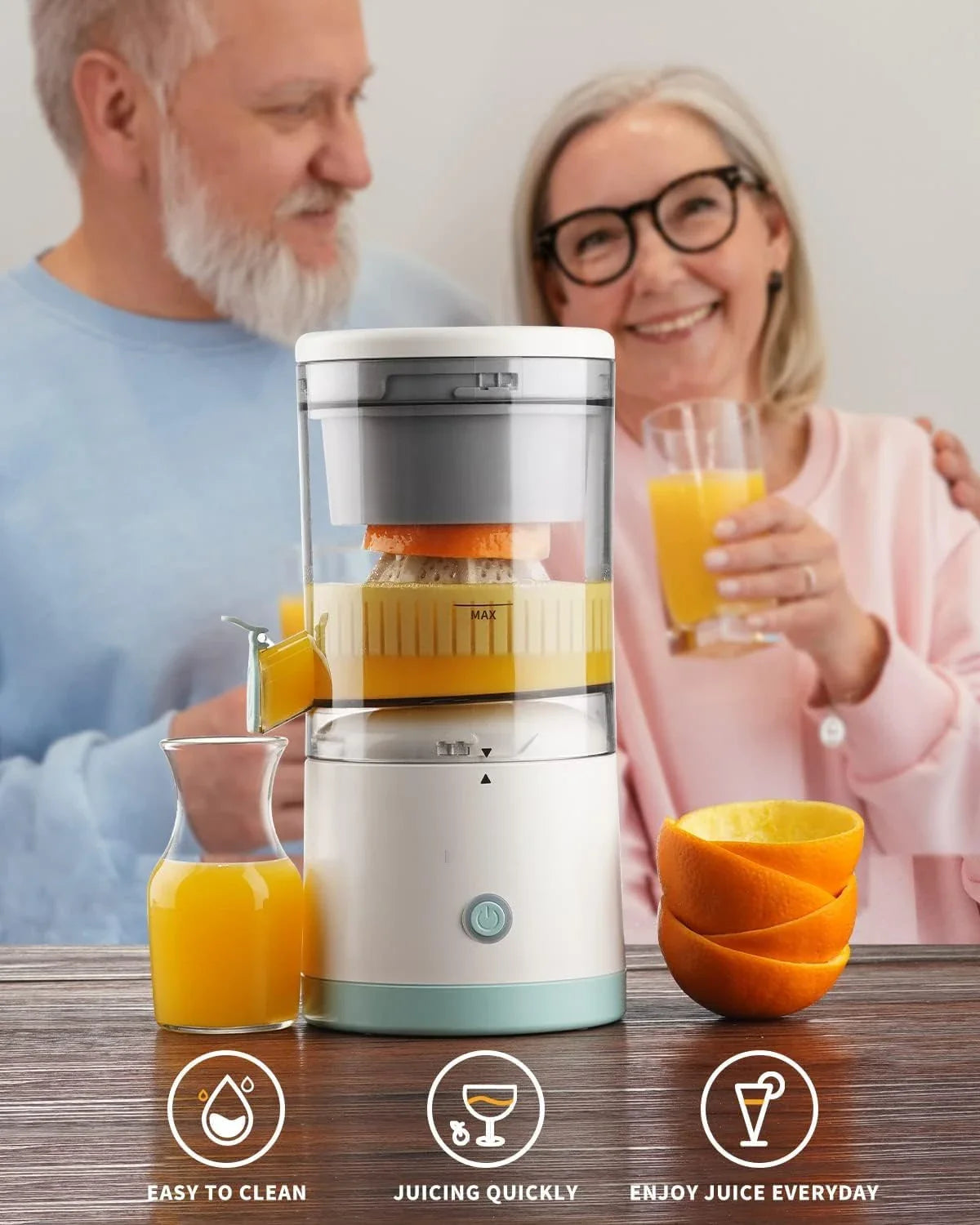 Electric Juicer, BPA-Free Electric Citrus Juicer Rechargeable, Portable Juicer f