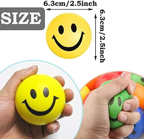 Smile Ball Sets - Fun and Colorful Stress Relief Balls for Kids and Adults