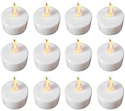 12 pcs/set Led flickering battery operated tea light