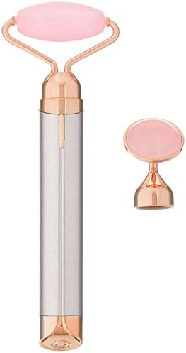 Face Massager Roller With Two Replaceable Attachments And Vibration | Skin Tightening Eliminate and Dark Circles Removal | Face Slimmer Tool