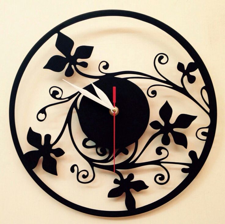 Leaf Design Acrylic Wall Clock – Modern Wall Decoration