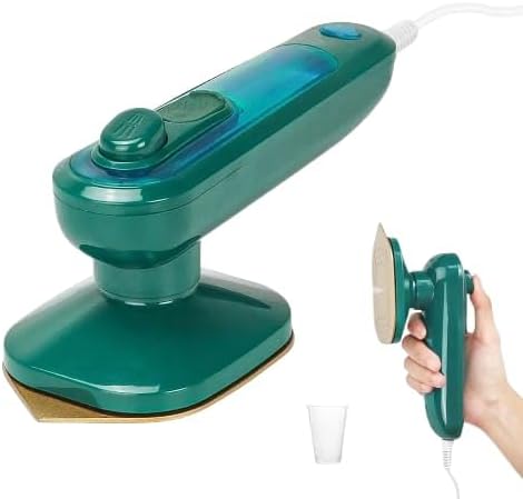 Mini Steam Iron, 1000W Foldable Handheld Travel Steam Iron, Ceramic Nonstick Soleplate, 15s Fast Heat Up, Portable Steamer Iron for Home and Travel