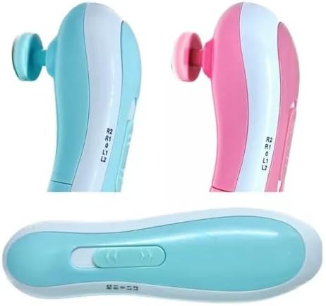 Baby Electric Nail File Kit with Board Cover, Safe Baby Nail Clippers with LED Light for Trimming and Polishing Newborn and Toddler Nails, 7 Replacement Pads