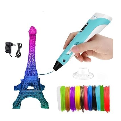 3D Pen for Kids, DIY Embroidery Machine, Stitching Machine, Full Automatic Embossing Machine with USB Connector, Pink (blue)