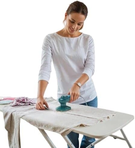 Mini Steam Iron, 1000W Foldable Handheld Travel Steam Iron, Ceramic Nonstick Soleplate, 15s Fast Heat Up, Portable Steamer Iron for Home and Travel