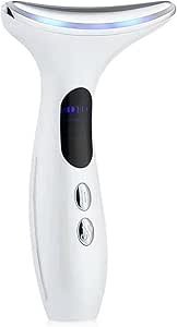 Face Massager,2024 New Upgrade Skin Tightening Anti-Wrinkle Beauty Toning Device,with 45±5°C Heat and 4 Massage Modes for SkinTightening & Neck Lifting EMS Massage Face Toning Firming for Women (White