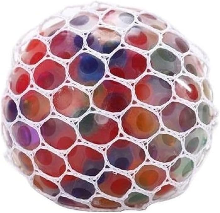 Fidget Toys Squishy Stress Relief Mesh Ball 55.2X6.4X31.2Cm Multicolour