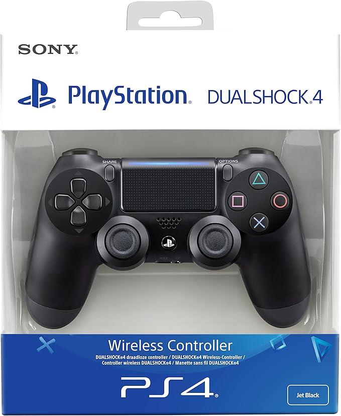 DualShock 4 Controller – Black, Wireless Gamepad for PS4 & PC