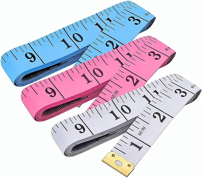 Soft Tape Measures Double-Scale 60-Inch/150cm Measure Ruler Bulk for Sewing Tailor Cloth,Double Scale Waist Measurement
