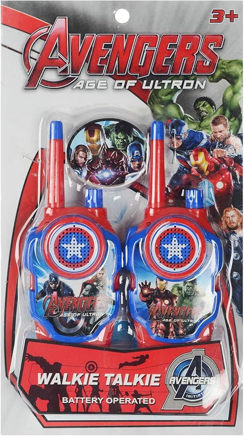 1568-1 avengers walkie Talkie For Boys, Red Blue