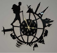 “Traveler’s Journey Acrylic Wall Clock”
