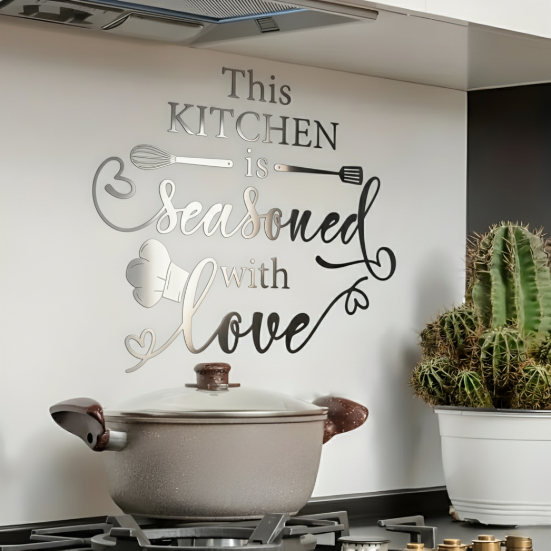 This Kitchen is Seasoned with Love Acrylic Wall Décor | UAE