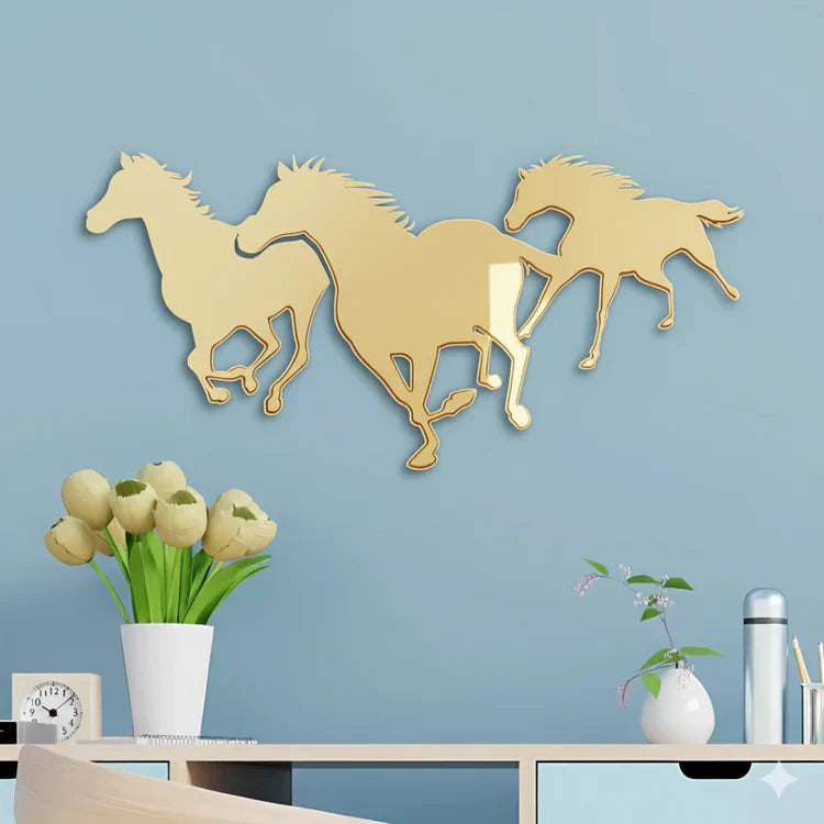3D Acrylic Horse Wall Art | Wall Décor