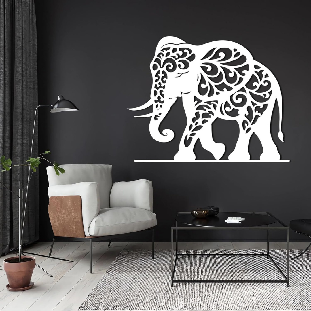 Majestic Elephant Acrylic Wall Art | Ultra-Gloss Modern Home Decor