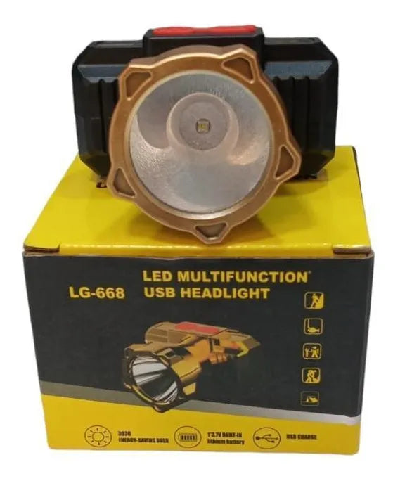 led multifuction usb headlight