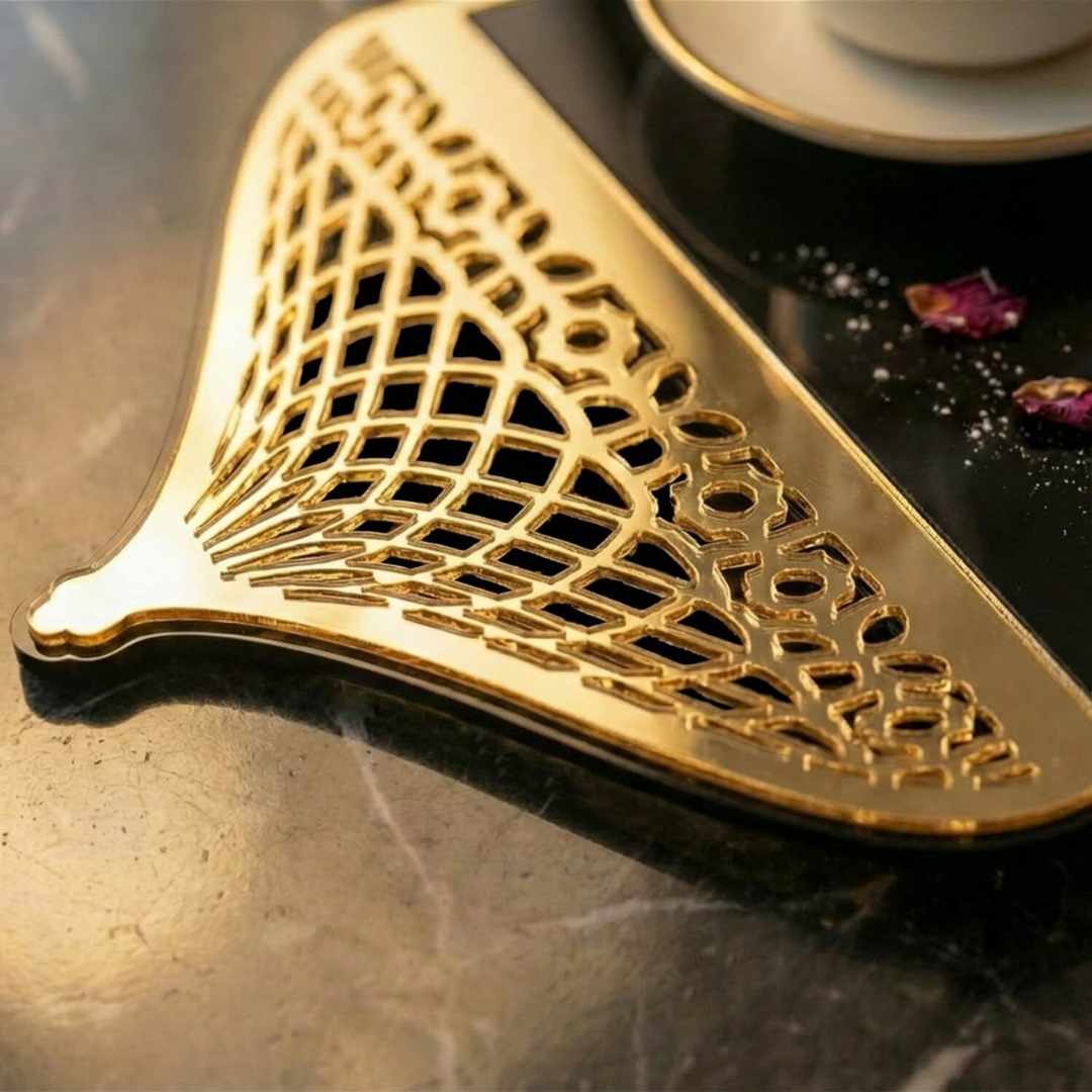 Ramadan Serving Tray with Mosque Dome Handles