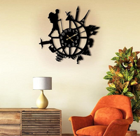 “Traveler’s Journey Acrylic Wall Clock”