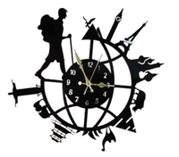 “Traveler’s Journey Acrylic Wall Clock”