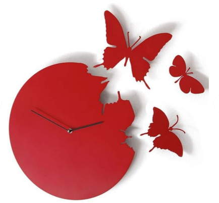 Butterflies Acrylic Wall Clock