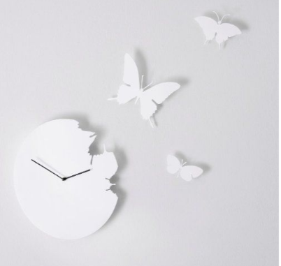 Butterflies Acrylic Wall Clock
