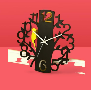 Sparrow’s Nest Acrylic Wall Clock S 20X20