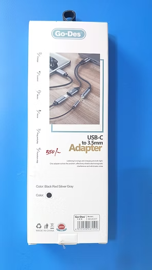 Type C HF Adaptor 2in1 Go-Des gd-UC317