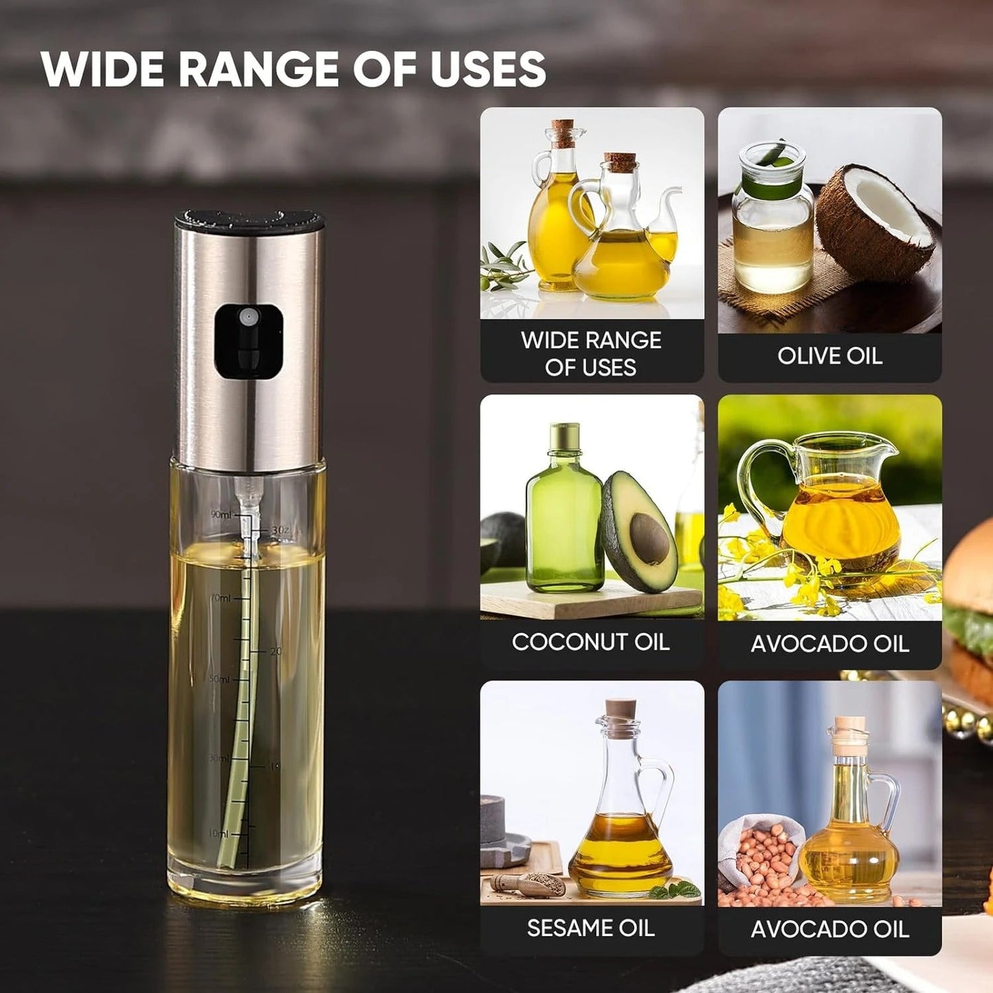 Oil Sprayer – Perfect Portion Control for Cooking and Dressing