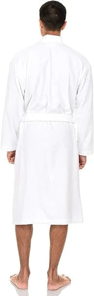 Men’s Cotton Terry Cloth Bathrobe – Soft, Absorbent Bath Robe for Men | Spa, Shower, Lounge & Sleepwear
