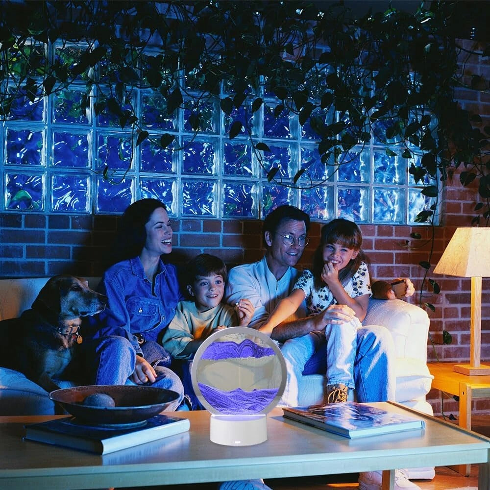 Moving Sand Art, Dynamic Sand Art, Quicksand Light, 3D Hourglass Deep Sea Sandsc