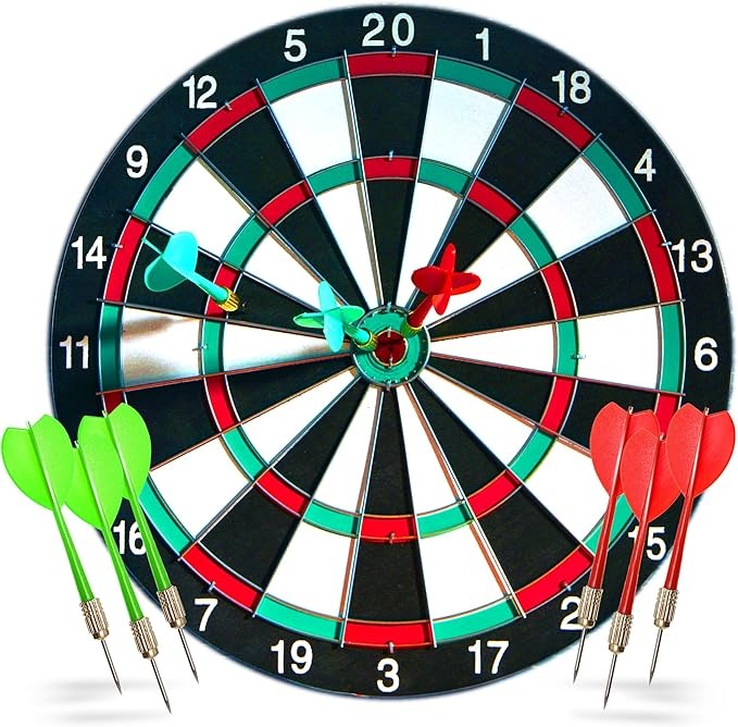 17 inch Dart Board Set