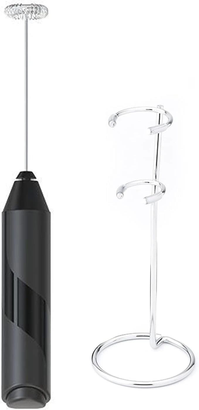 Electric Milk Frother – Battery Operated Handheld Foam Maker for Coffee, Latte, Cappuccino