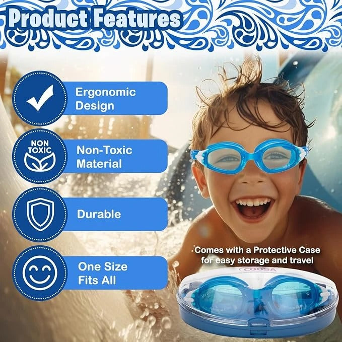 Swimming Goggles GK - Clear Vision and Comfortable Fit for All Ages