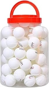NC 60-Pack Ping Pong Balls Set - 3-Star Table Tennis Balls for Training and Prac