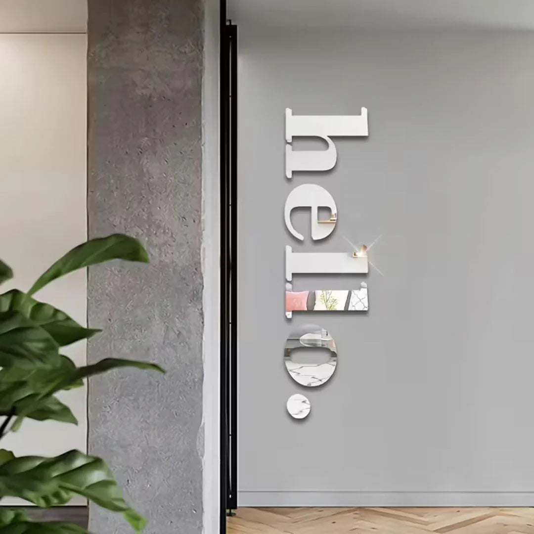 1 Set, Hello Letter Wall Sticker, Welcome Words, Home Decoration