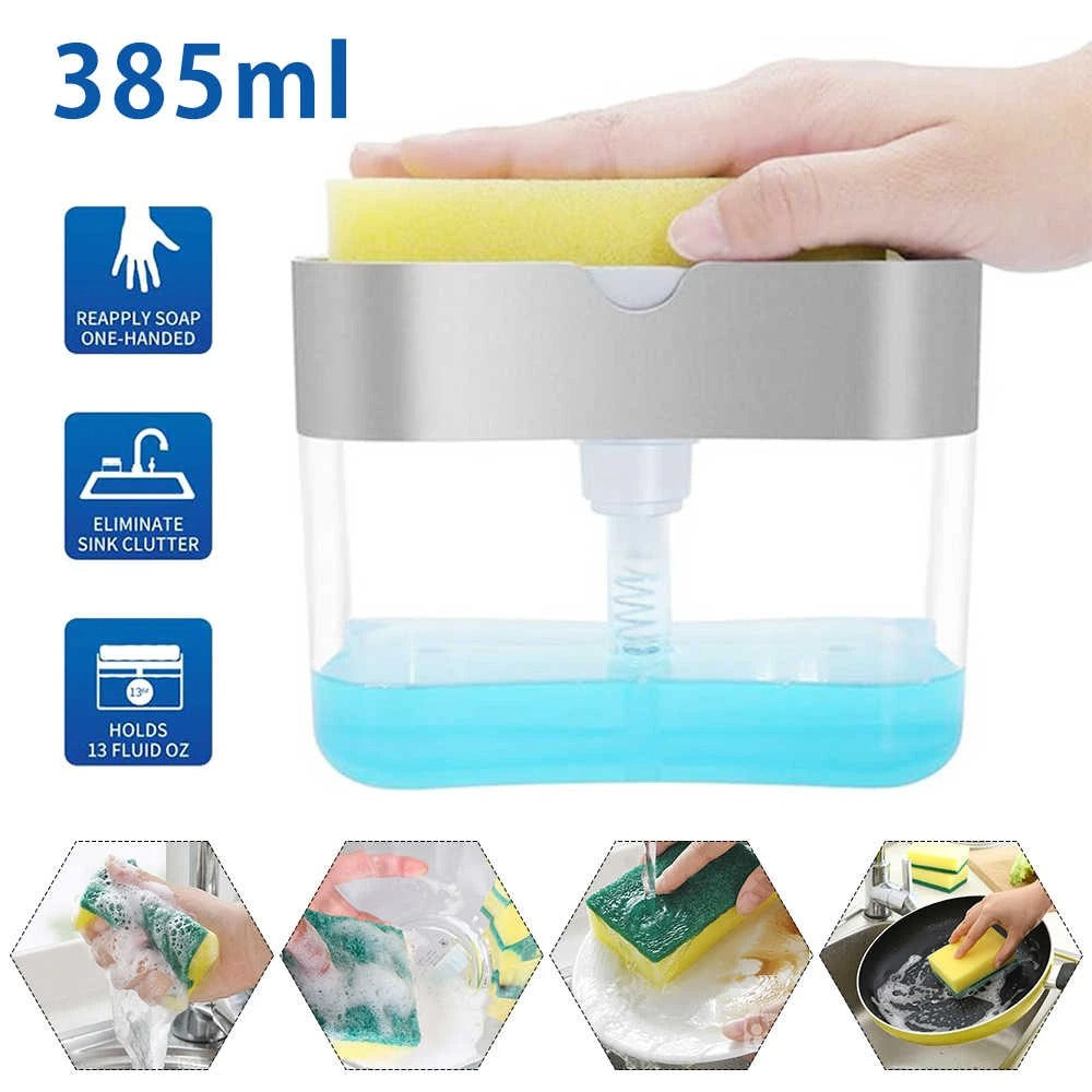 Soap Pump Dispenser & Sponge Caddy