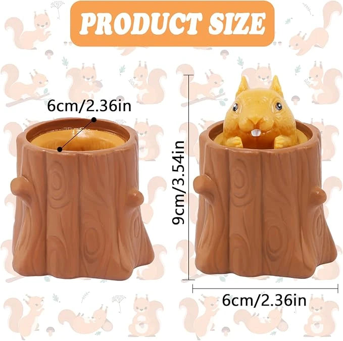 Squeeze Squirrel Toys - Fun Sensory Fidget Toys for Stress Rel