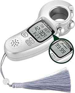 Digital Tasbih Counter - Portable Electronic Prayer Beads with LED Display