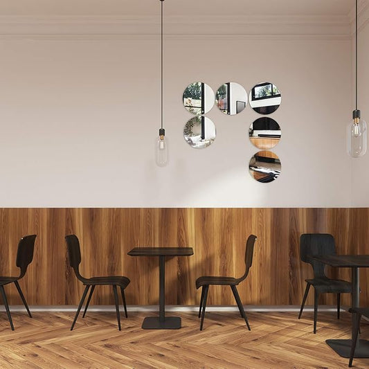 Round Acrylic Mirrors For Decoration - Modern Home Mirrors - House & Office Decal