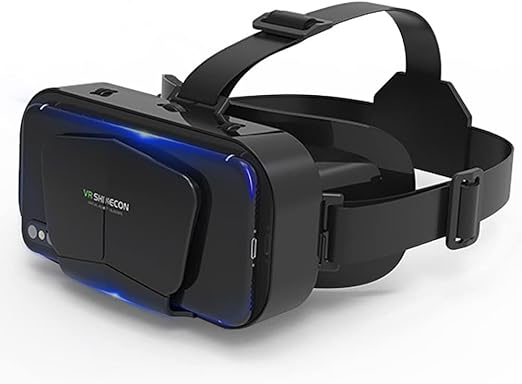 VR SHINECON Virtual Reality VR Headset 3D Glasses VR Goggles for TV, Movies & Video Games, Compatibale iOS & Android Smartphone Within 4.7-7 inch Screen, Black