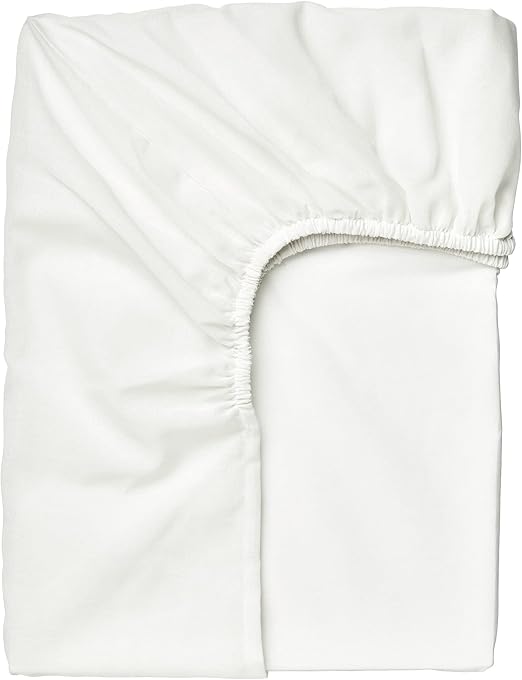 TAGGVALLMO fitted sheet, 90x200 cm, white