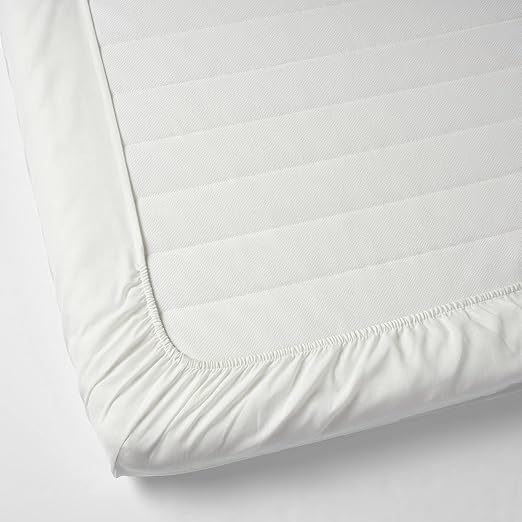 TAGGVALLMO fitted sheet, 90x200 cm, white