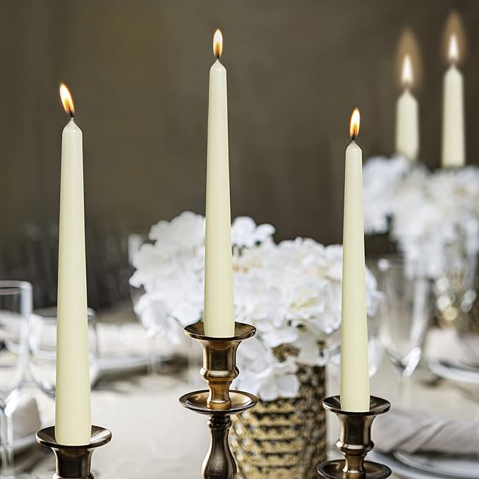 BOLSIUS Taper Candles 10 In. (10 Count-Ivory)