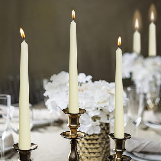 BOLSIUS Taper Candles 10 In. (10 Count-Ivory)