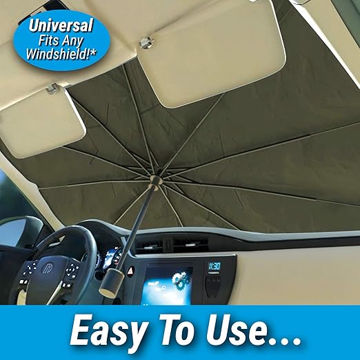 Brella Shield by Arctic Air, Car Windshield Sun Shade, One-Size (31x57"), As Seen on TV Brand: Ontel