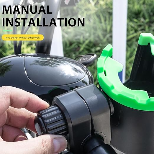 SPAIN 2-in-1 Universal Cup Holder with Phone Holder with Anti-slip Pad,Adjustable Holder Clamp,Wide Range of Usages