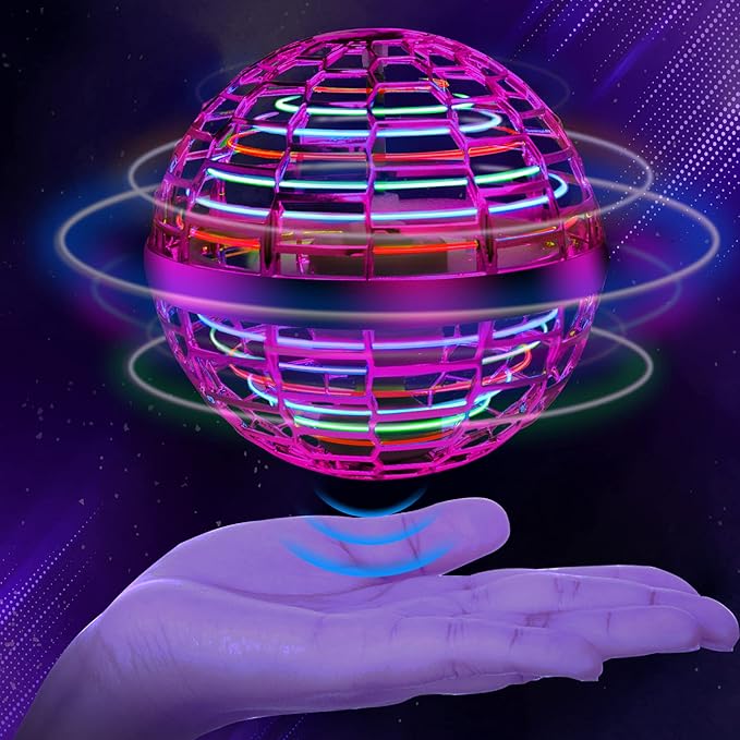 Flynova Pro Boomerang Ball,Mini Drones for Kids Adults,Soaring Nebula Fly Orb Toy,Flying Spinner Nebula Orb Ball,UFO Drone Space for Gifts