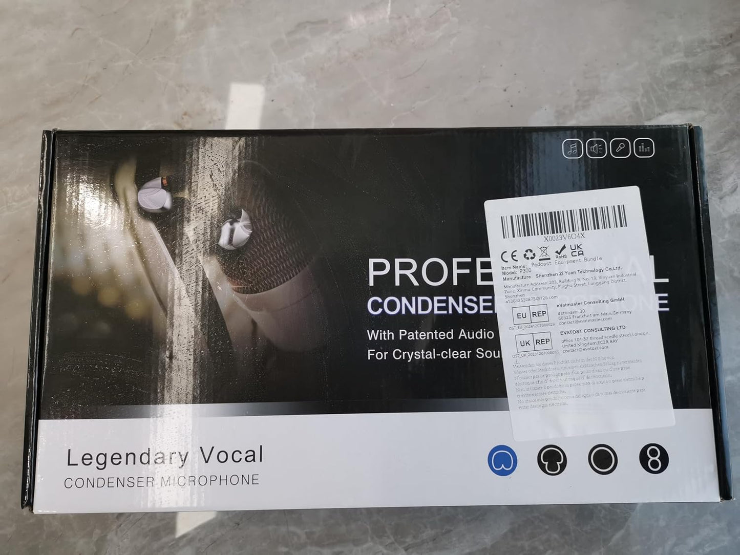PROFESSIONAL CONDENSER MICROPHONE WITH PATENTED AUDIO REFERENCE