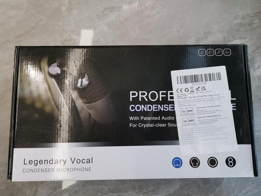 PROFESSIONAL CONDENSER MICROPHONE WITH PATENTED AUDIO REFERENCE