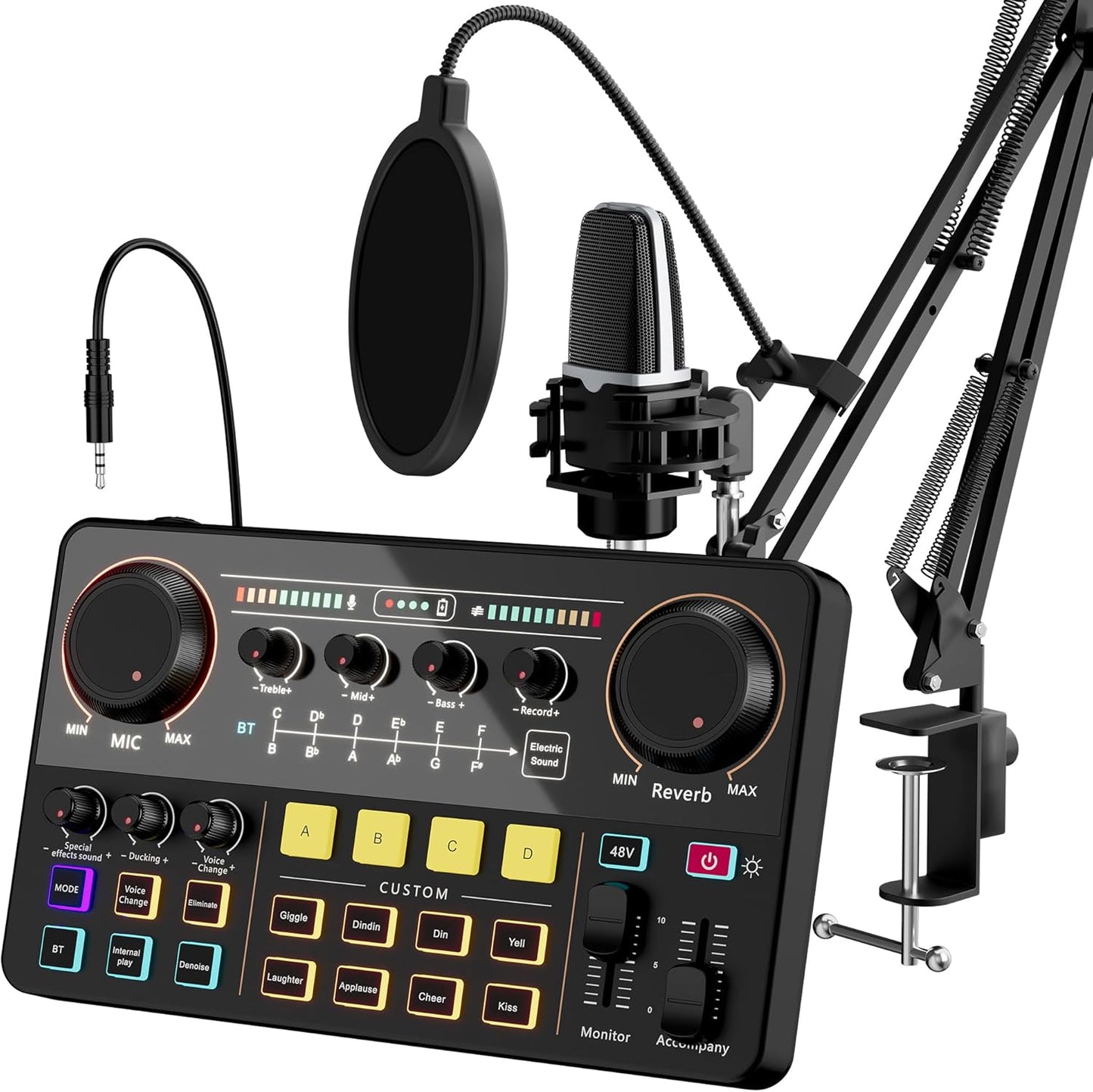 PROFESSIONAL CONDENSER MICROPHONE WITH PATENTED AUDIO REFERENCE