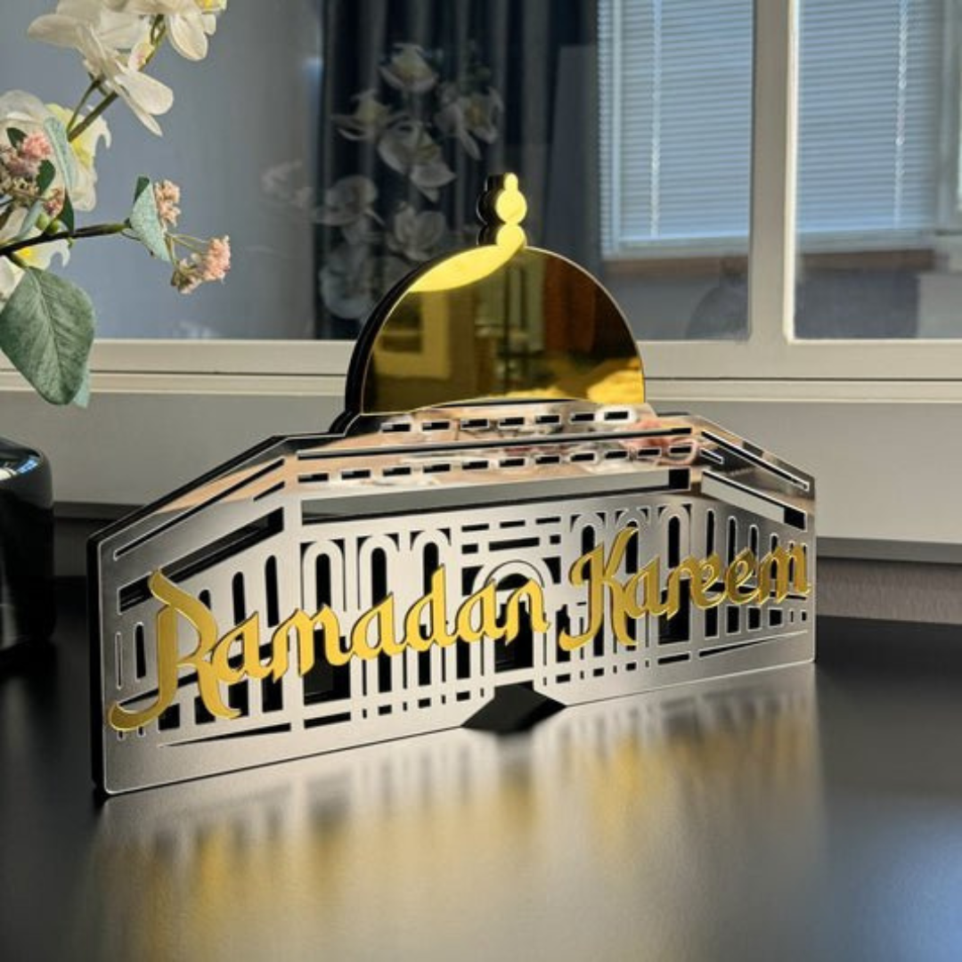 Ramadan Kareem Masjid Al-Aqsa Acrylic Table Decor - Islamic Home Decor